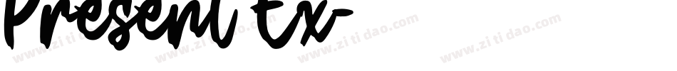 Present Ex字体转换